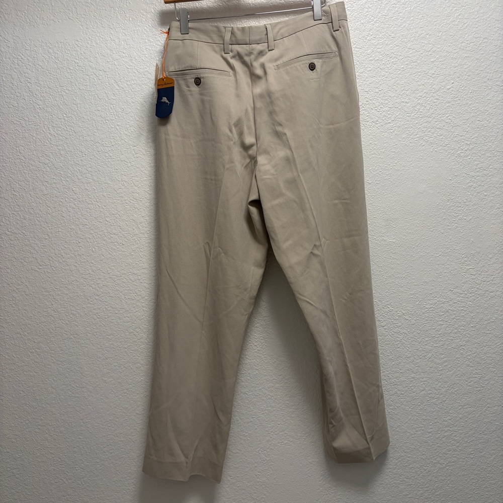 NEW with Tags Tommy Bahama St. Thomas Silk trousers Men’s Size 33x30 Khaki - Picture 7 of 12